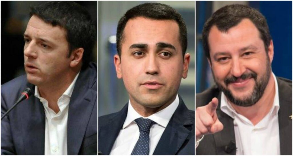 Di Maio, Renzi, Salvini: i tre piccoli birichini