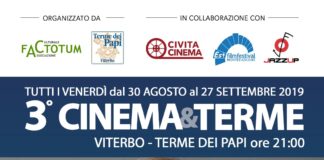 Viterbo, Cinema&Terme ospite Claudia Gerini cinema e terme