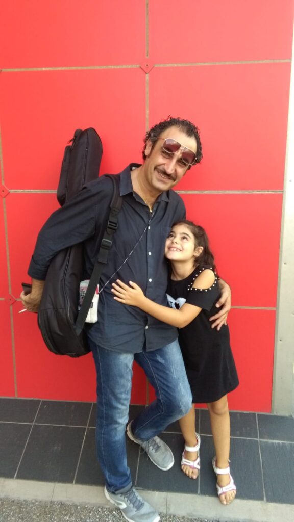 Francesco Antonio Conti con la figlia Chiara