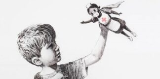 Banksy trasforma le infermiere in supereroine Banksy-nuovi eroi game changer