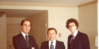 I ricordi di due Sergio Zavoli l’autore (a destra) con Roberto I. Marinho (a sinistra) ed il vice presidente di TV Globo, Joe Wallach (al centro) nel 1980.