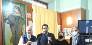Il comico abruzzese Federico Perrotta in vena di celebrazioni e presentazioni caffè vittoria