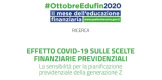 Effetto covid-19 sulle scelte finanziarie previdenziali RICERCA EFFETTO COVID19 SULLE SCELTE FINANZIARIE PREVIDENZIALI
