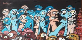 Tuttologi contro competenti: la crisi del sistema ed il ruolo dell’informazione murales-o-tutti-contro-tutti-40x30cm