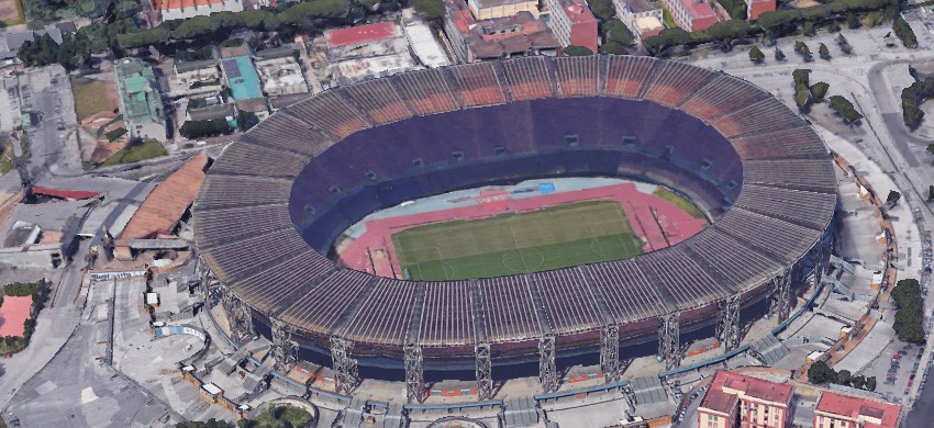 Lo stadio San Paolo, oggi Diego Armando Maradona
