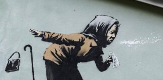 Uno starnuto l’ultima bandiera di Banksy! banksy