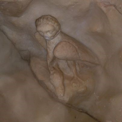 Sirena alata nel blocco del Toro Farnese