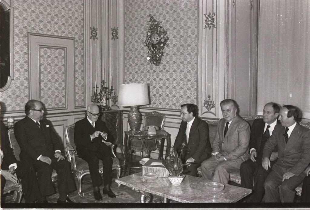23 ottobre 1979 Il sindaco di Milano Carlo Tognoli con tutta la giunta è ricevuto al Quirinale dal presidente Sandro Pertini