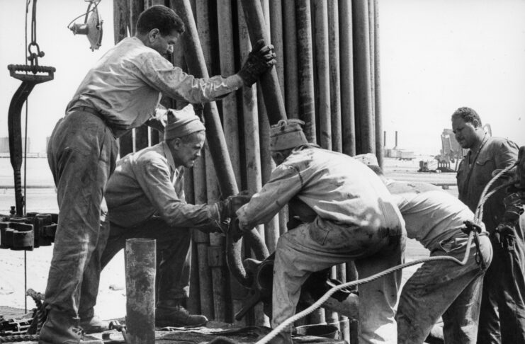Operai Eni in Libia 1960