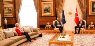 La gaffe di Erdogan smaschera la debolezza dell’UE Von Der Leyen Erdogan Michel