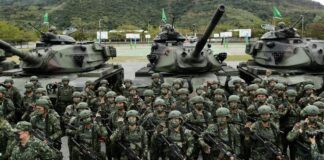 Decisi a proteggere l’isola di Taiwan dalle minacce della Cina Taiwan in guerra